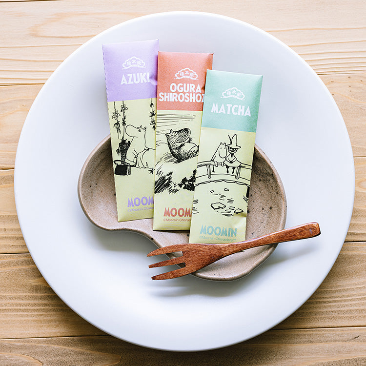 ムーミン グッズ 榮太樓總本鋪 ひとくち煉羊羹3本入り（小豆/小倉白小豆/抹茶） ※【公式限定】