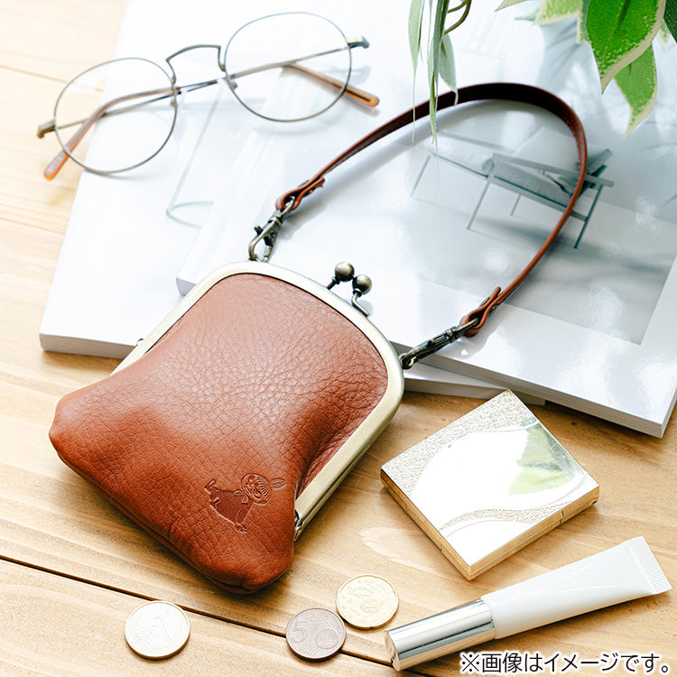 ムーミン グッズKanmi. プチトートがま口パスケース（リトルミイ/BR）公式限定