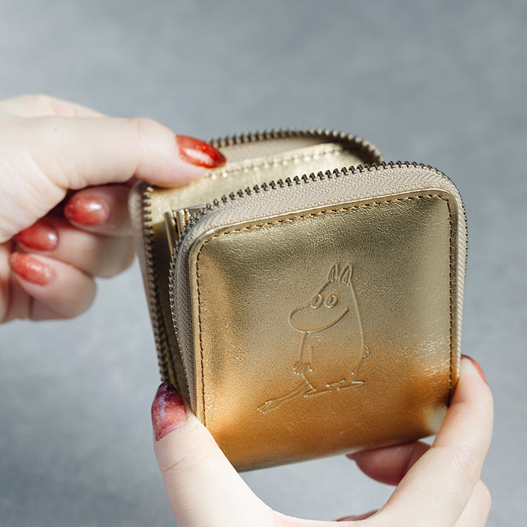 12月末頃お届け予定＊TONE ROUND WALLET M（ゴールドムーミン）【公式限定】＜予約商品＞