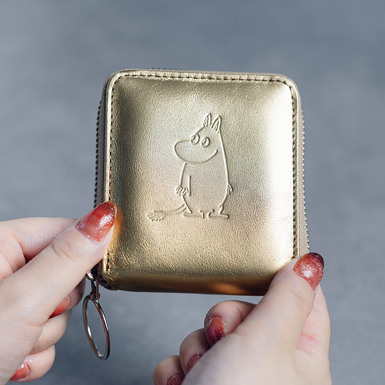 12月末頃お届け予定＊TONE ROUND WALLET M（ゴールドムーミン）【公式限定】＜予約商品＞