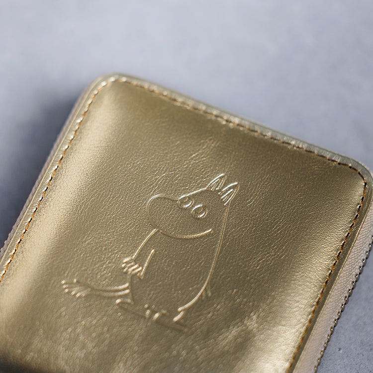 12月末頃お届け予定＊TONE ROUND WALLET M（ゴールドムーミン）【公式限定】＜予約商品＞