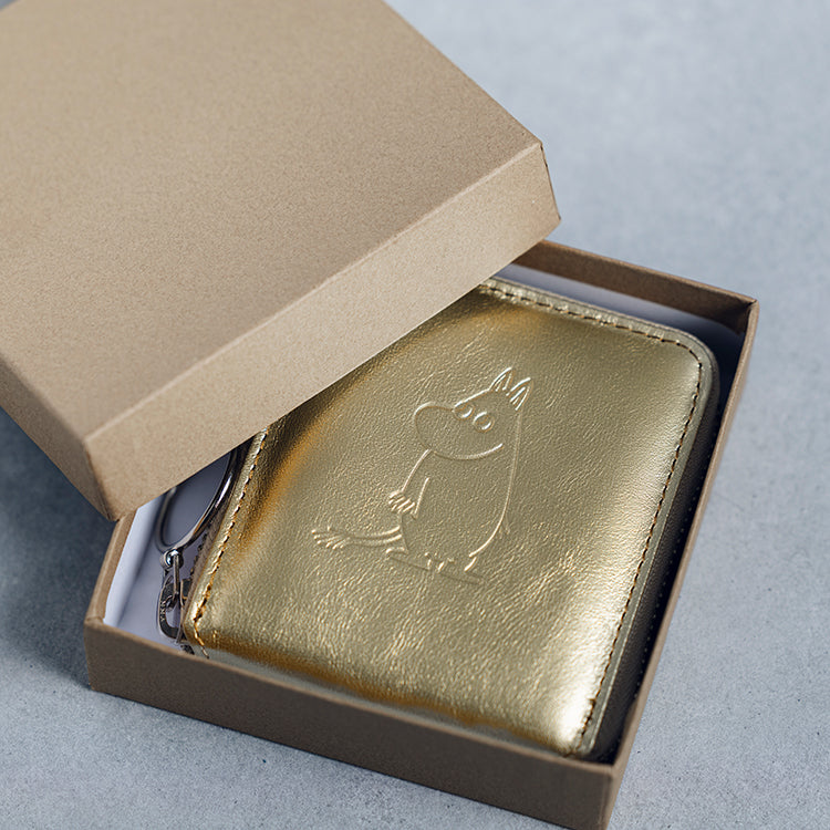12月末頃お届け予定＊TONE ROUND WALLET M（ゴールドムーミン）【公式限定】＜予約商品＞