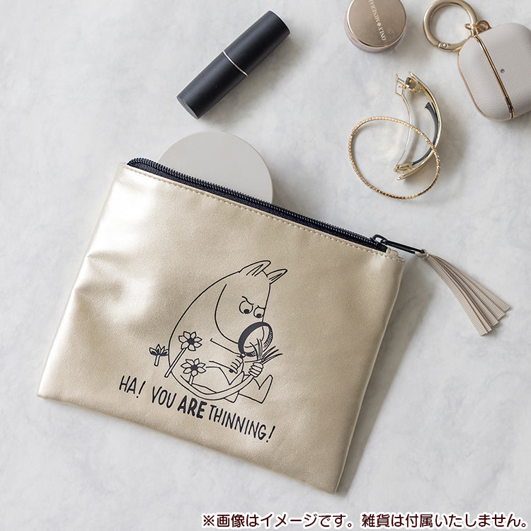 フラットポーチ（ゴールドムーミン）【公式限定】 - MOOMIN SHOP