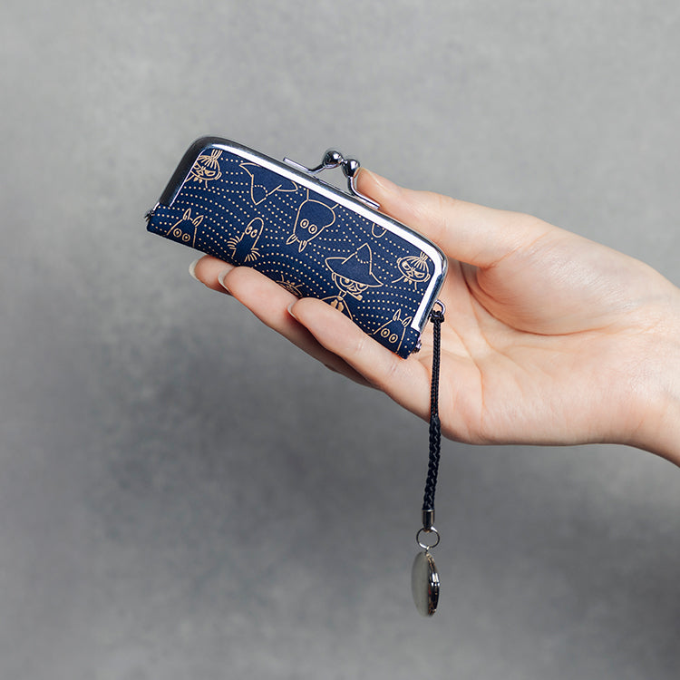 1月下旬頃お届け予定＊印傳屋コラボ 印鑑入れ 波柄（紺地白漆）【公式限定】＜予約商品＞