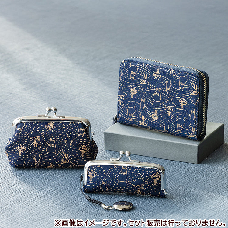 1月下旬頃お届け予定＊印傳屋コラボ 小銭入れ 波柄（紺地白漆）【公式限定】＜予約商品＞