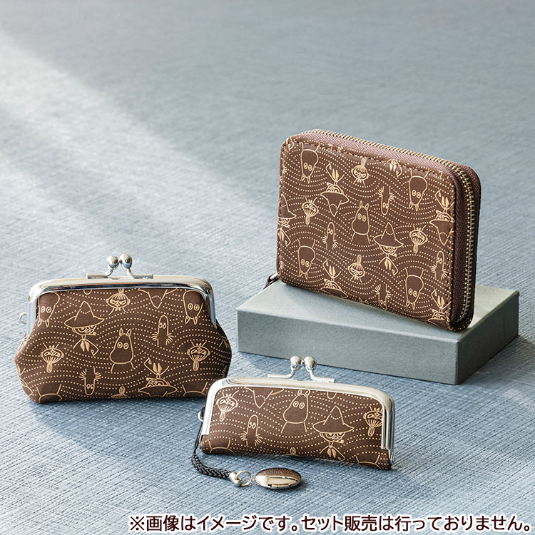 1月下旬頃お届け予定＊印傳屋コラボ 小銭入れ 波柄（茶地白漆）【公式限定】＜予約商品＞