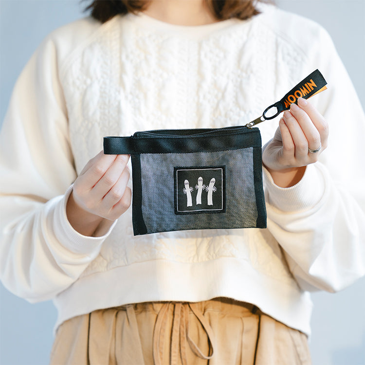 12月下旬頃お届け予定＊The Classics メッシュポーチS（ニョロニョロ/BK）【公式限定】＜予約商品＞