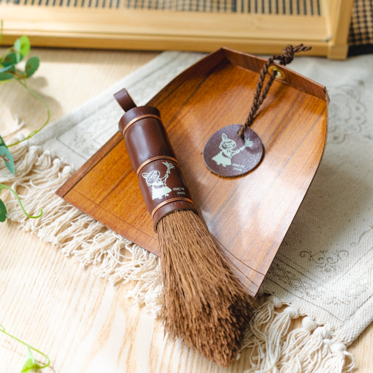 Broom craft 棕櫚手箒 柿渋はりみ塵取りセット（ブラウン）【公式限定