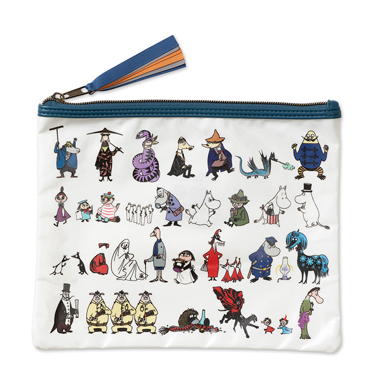 ムーミン グッズオールスターフラットポーチ（80th ALL STARS/WH)1769＜予約商品＞