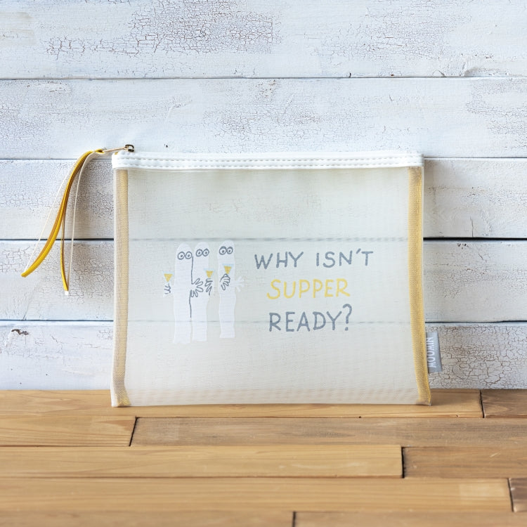 5月下旬頃お届け予定＊メッシュポーチフラット（ニョロニョロ）3886＜予約商品＞