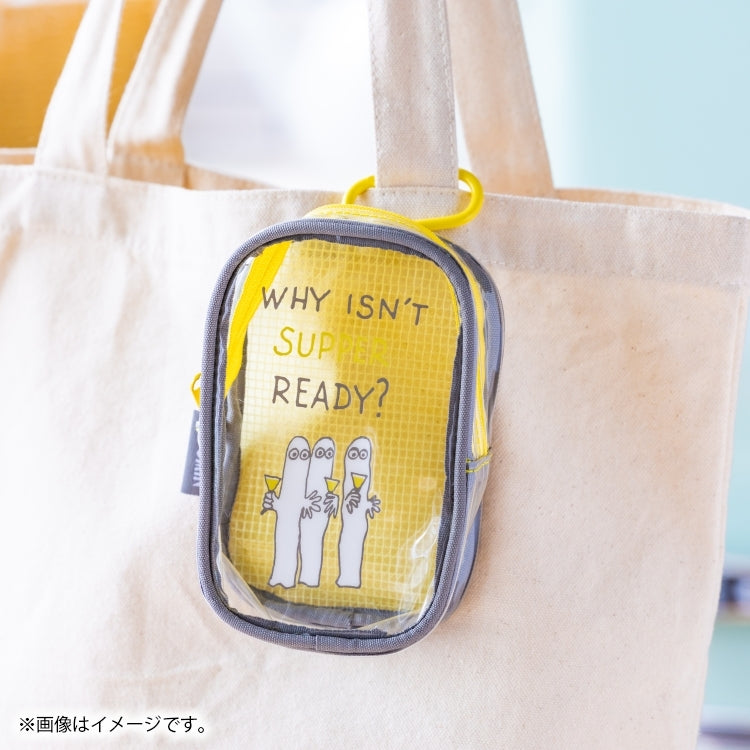 5月中旬頃お届け予定＊クリアスクエアポーチ（ニョロニョロ）4173