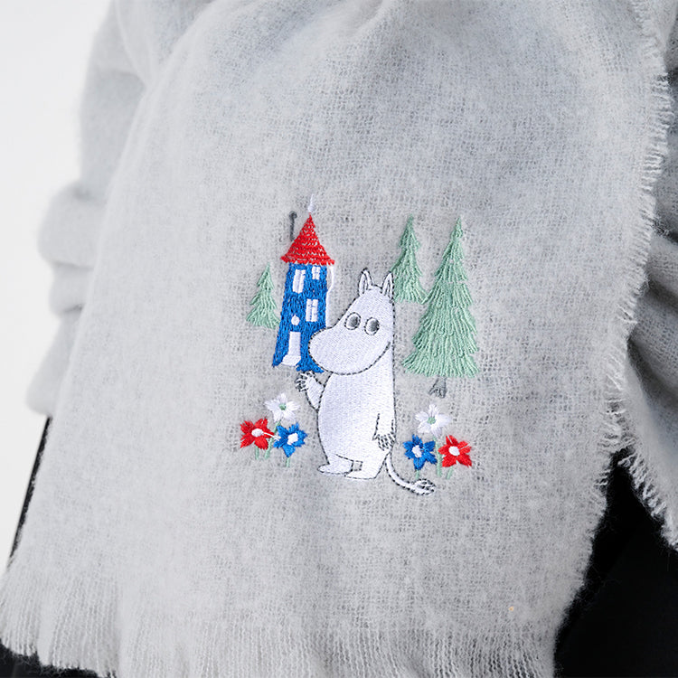 ブークレシャギーストール（ムーミン/グレー）NV2526330