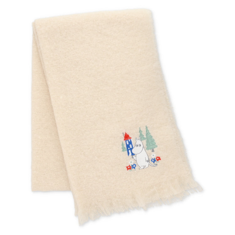 ブークレシャギーストール（ムーミン/アイボリー）NV2526330