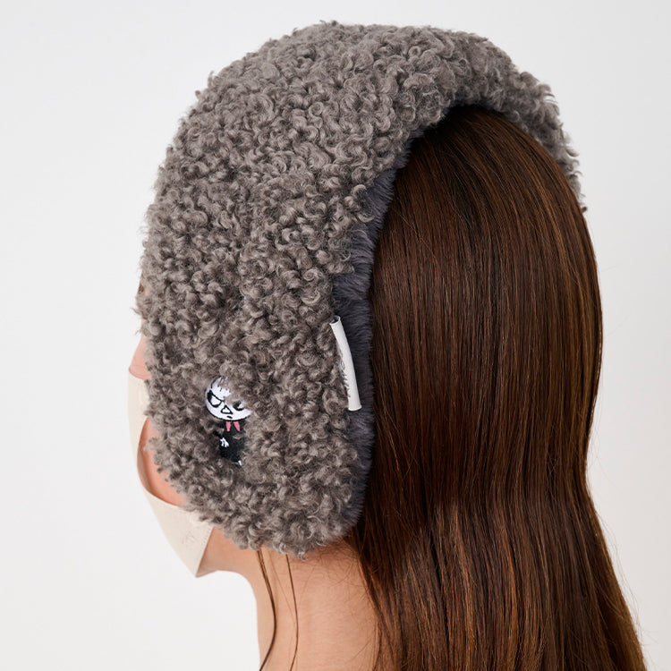 エコファーボア イヤーマフラー(リトルミイ/チャコール）YM2526340