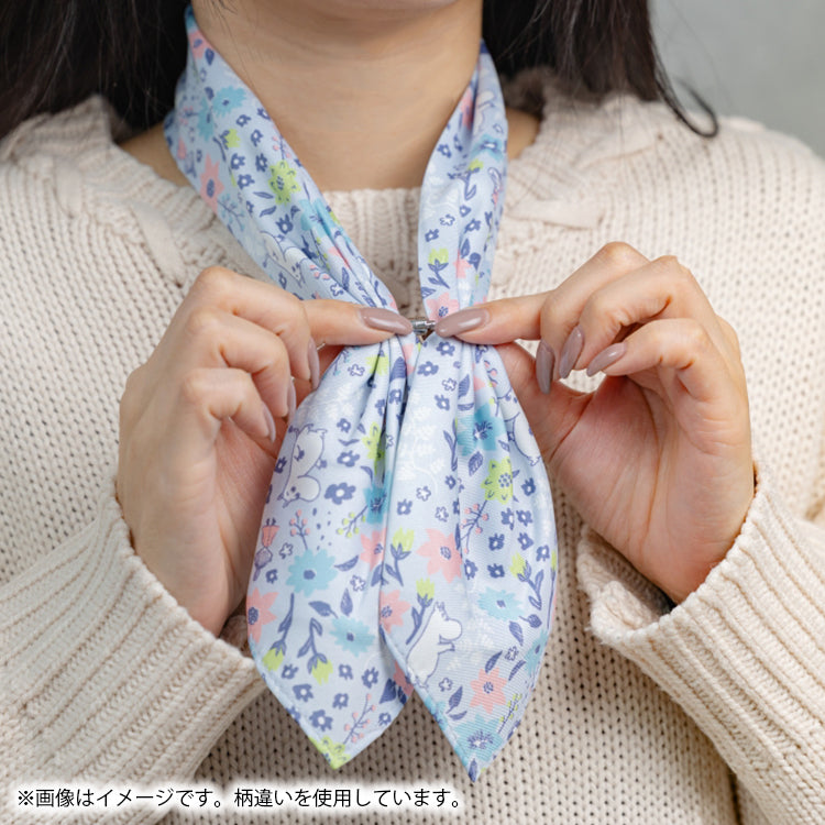 ひんやりワンタッチスカーフ（リトルミイバッジ/ベージュ）ZM2616277【航空便不可】