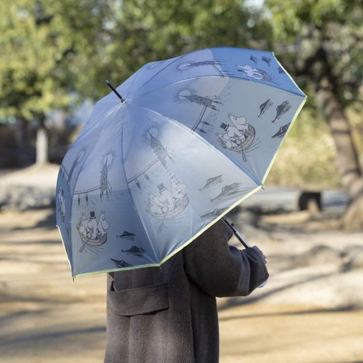 半透明ロング雨傘（マルチ/グレー）TG26J7678【ラッピング対象外】