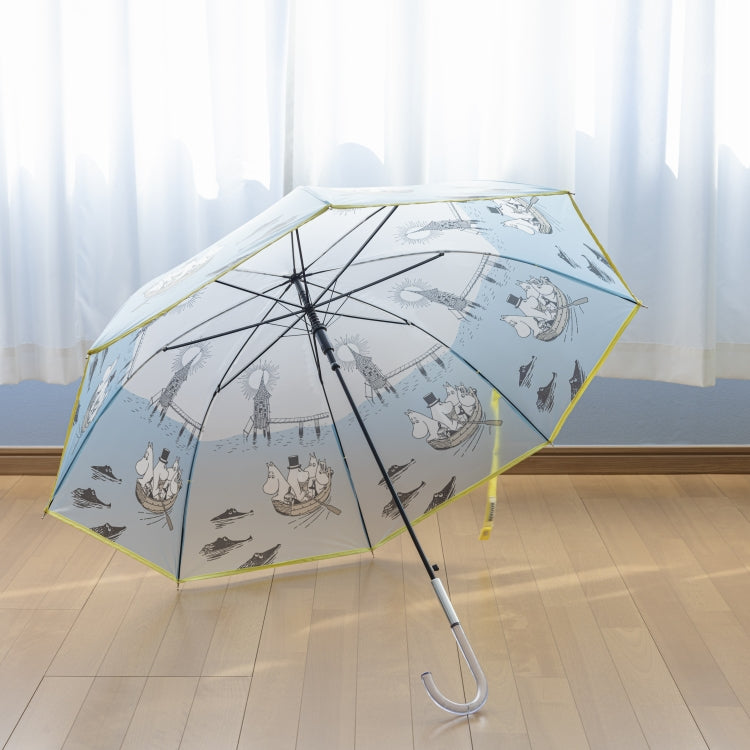 半透明ロング雨傘（マルチ/グレー）TG26J7678【ラッピング対象外】