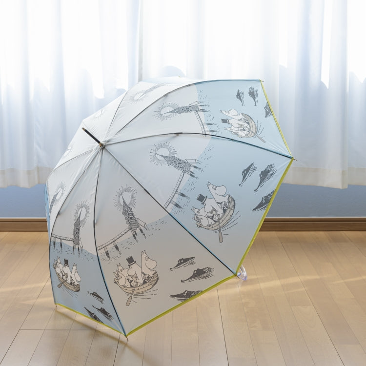 半透明ロング雨傘（マルチ/グレー）TG26J7678【ラッピング対象外