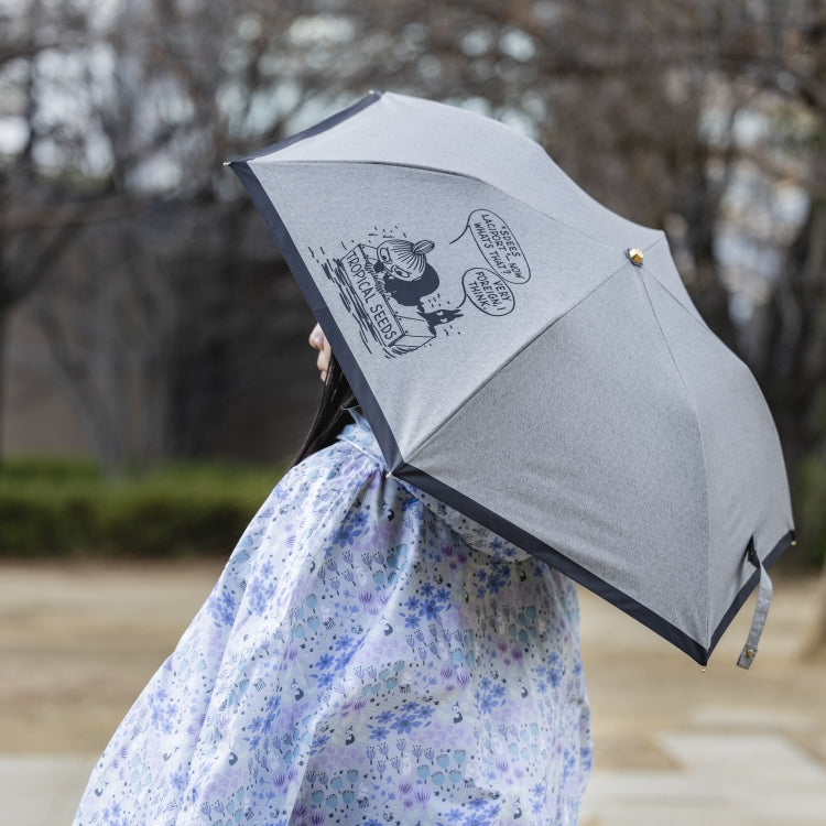 晴雨兼用 折り畳み傘（漂流リトルミイ/グレー）TG26F7681