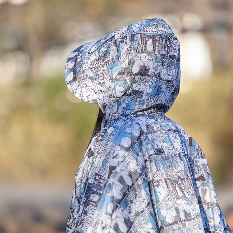 4月上旬頃お届け予定＊レインポンチョ（コミックパターン/ブルー）SU2617830＜予約商品＞