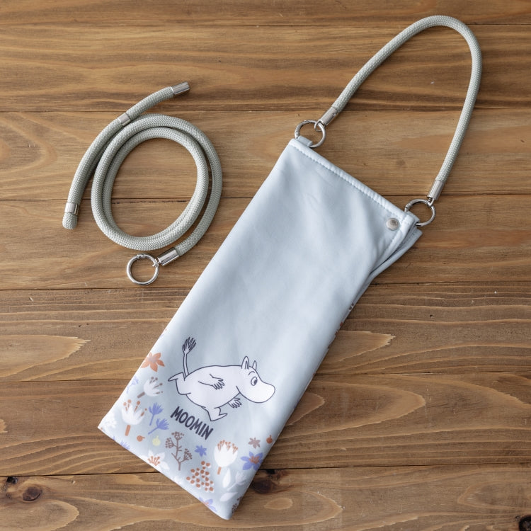 吸水機能付きマルチサコッシュ（花とムーミン/カーキ）JF2617827