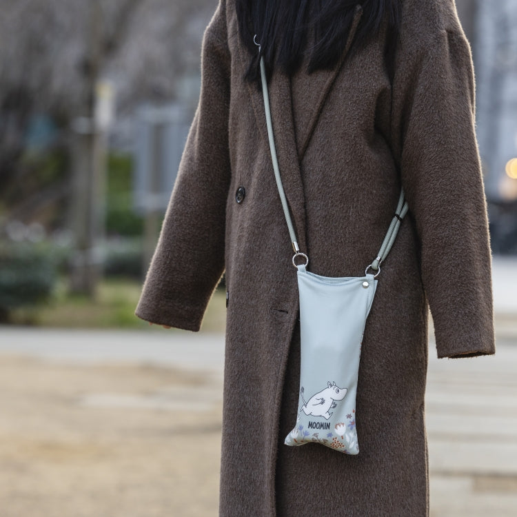 吸水機能付きマルチサコッシュ（花とムーミン/カーキ）JF2617827