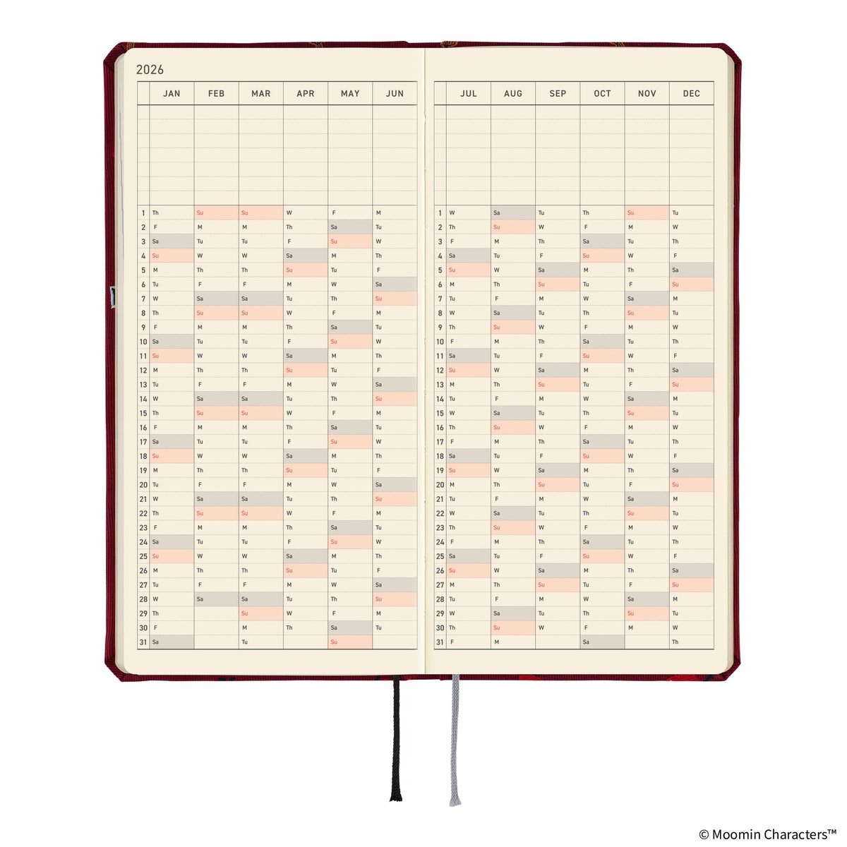 1月中旬頃お届け予定＊【2026年初売り】2026年のweeks手帳セット（リトルミイがいっぱい！）【期間・数量限定】＜予約商品＞