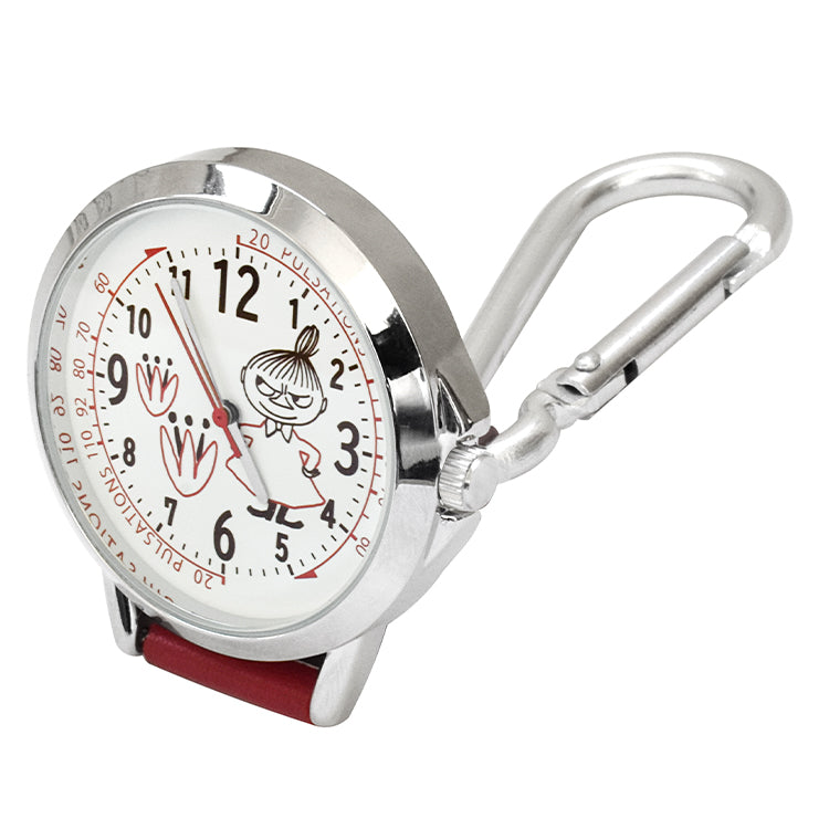 カラビナ付きウォッチ（リトルミイ/ワインレッド）ST-PMM0006【航空便不可】