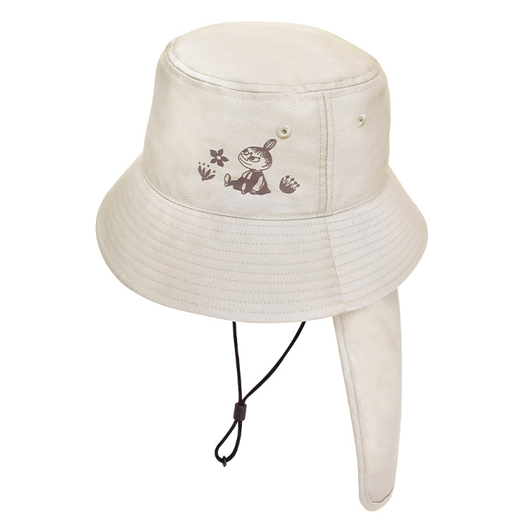 日除け付きバケットハット（リトルミイ/サンドベージュ）ST-NM0025