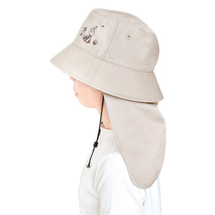 日除け付きバケットハット（リトルミイ/サンドベージュ）ST-NM0025