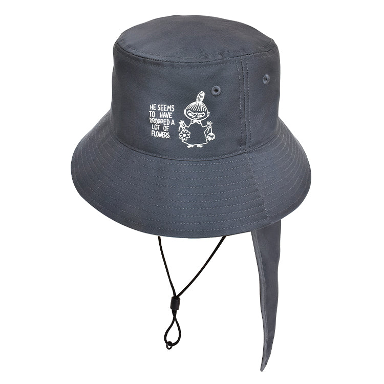 日除け付きバケットハット（リトルミイ/チャコールグレー）ST-NM0026