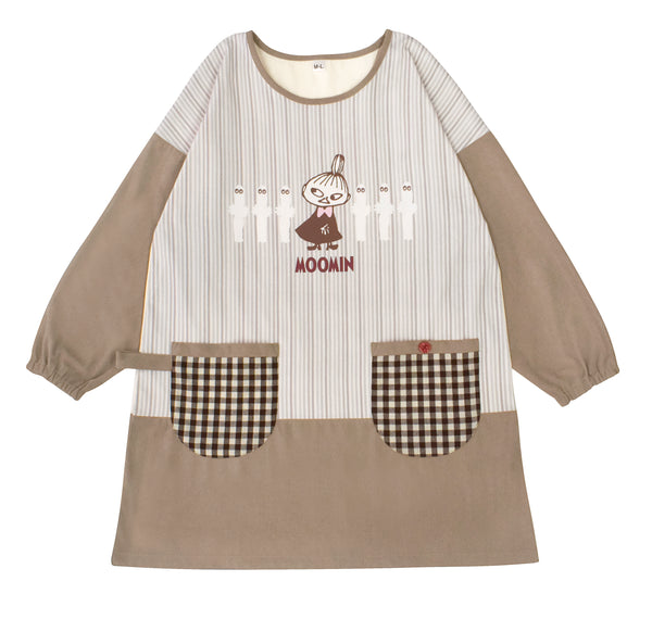 ムーミン ABCブラウン エプロン & 鍋敷き & 鍋つかみ 3点セット スモックタイプエプロン（リトルミイ/ベージュ）ST-IM0079 - MOOMIN SHOP