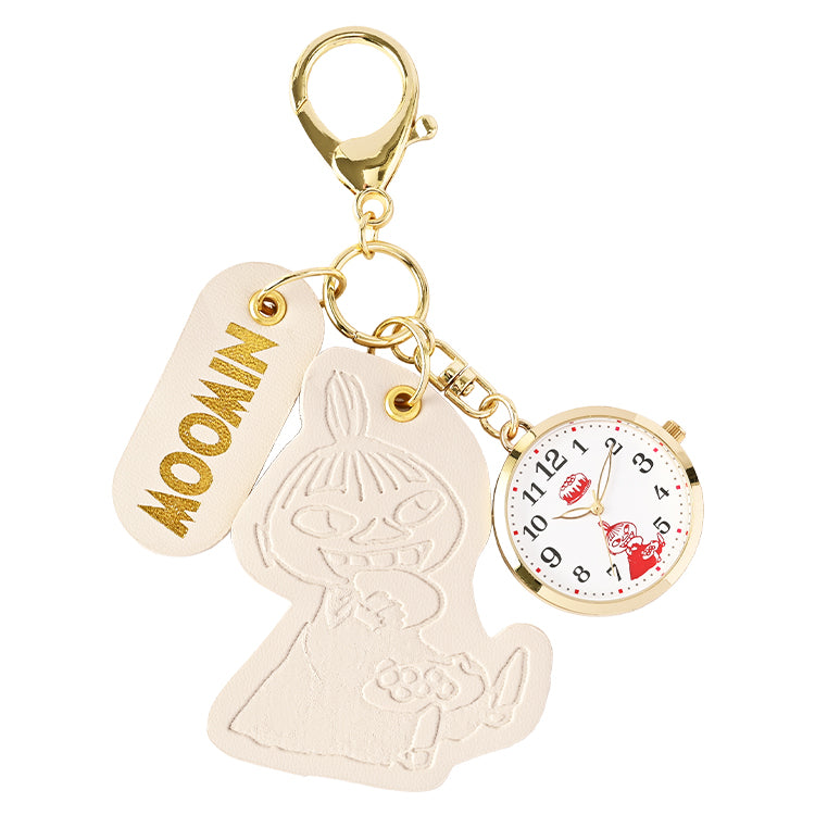 レザーチャーム付きキーチェーンウォッチ（リトルミイ/IV）MOM025-1【航空便不可】