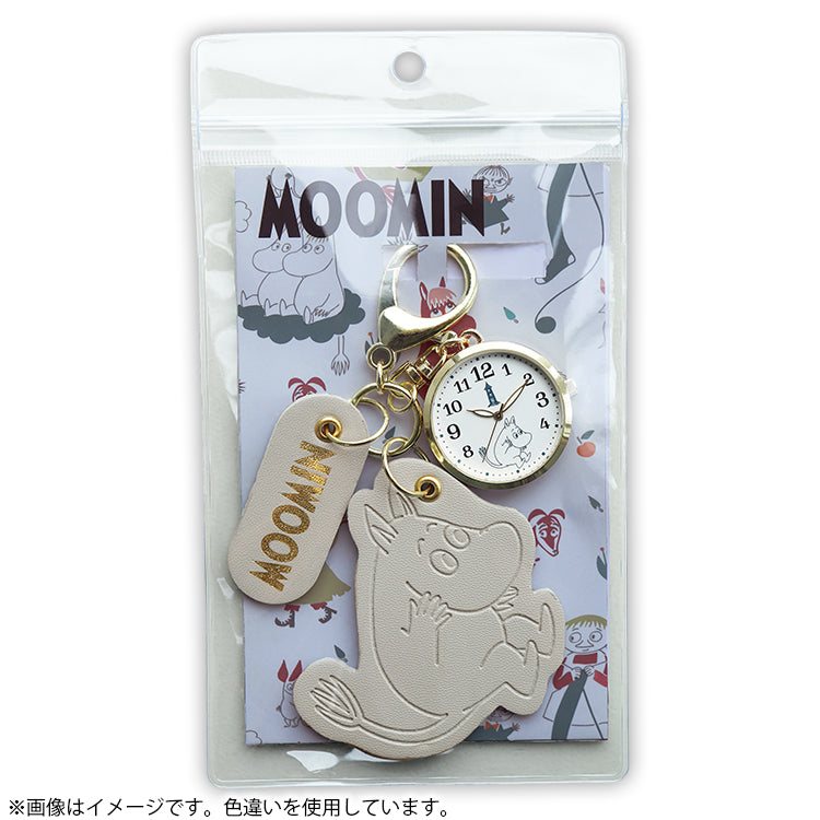 1月中旬頃お届け予定＊レザーチャーム付きキーチェーンウォッチ