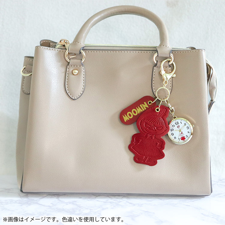 1月中旬頃お届け予定＊レザーチャーム付きキーチェーンウォッチ