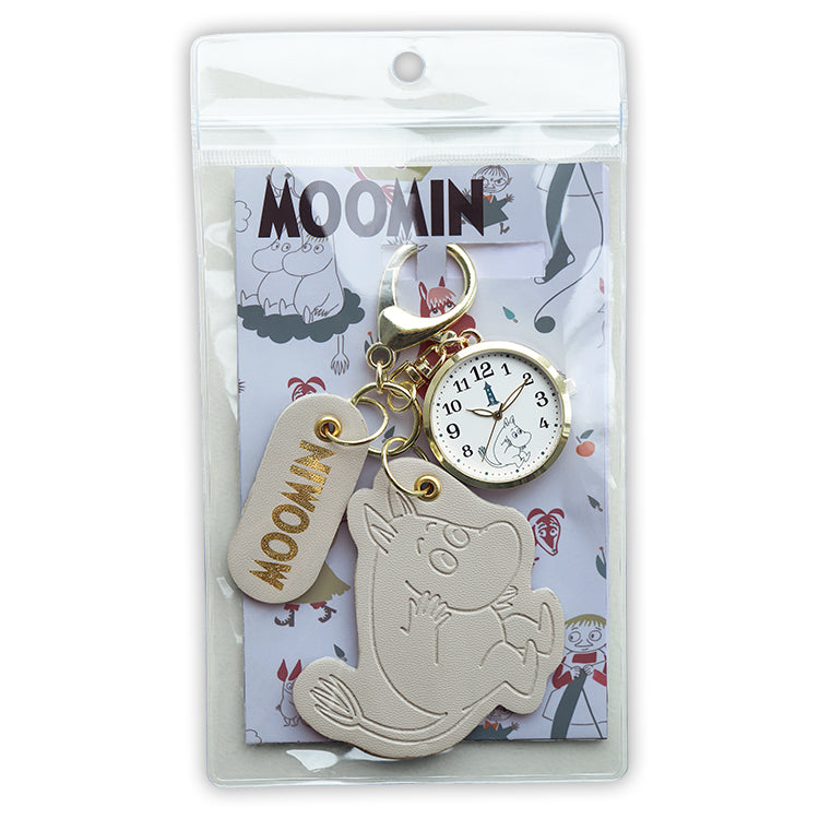 1月中旬頃お届け予定＊レザーチャーム付きキーチェーンウォッチ