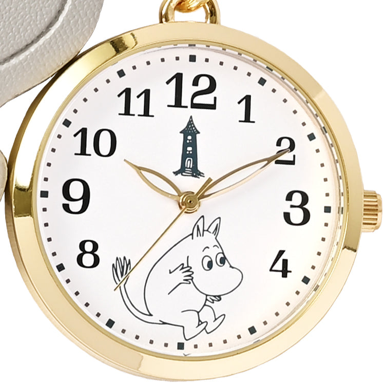 1月中旬頃お届け予定＊レザーチャーム付きキーチェーンウォッチ