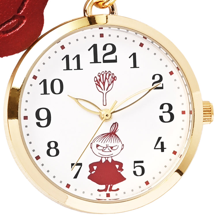 レザーチャーム付きキーチェーンウォッチ（リトルミイ/RE）MOM025-3【航空便不可】