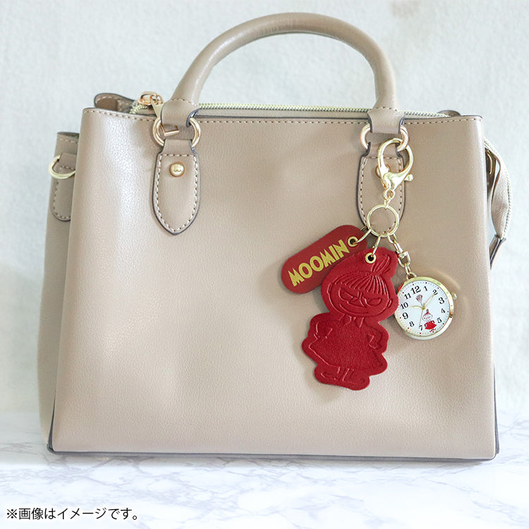 レザーチャーム付きキーチェーンウォッチ（リトルミイ/RE）MOM025-3【航空便不可】