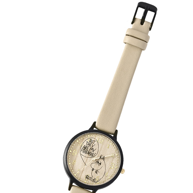 ガラスプリントウォッチ（ムーミン/BE）MOM024-1【航空便不可】
