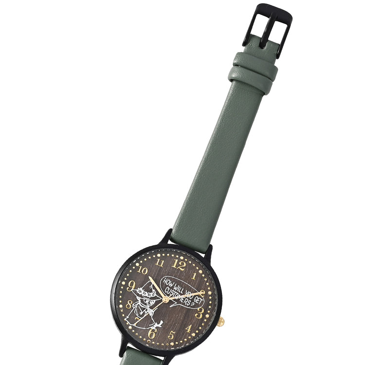 ガラスプリントウォッチ（スナフキン/GR）MOM024-4【航空便不可】