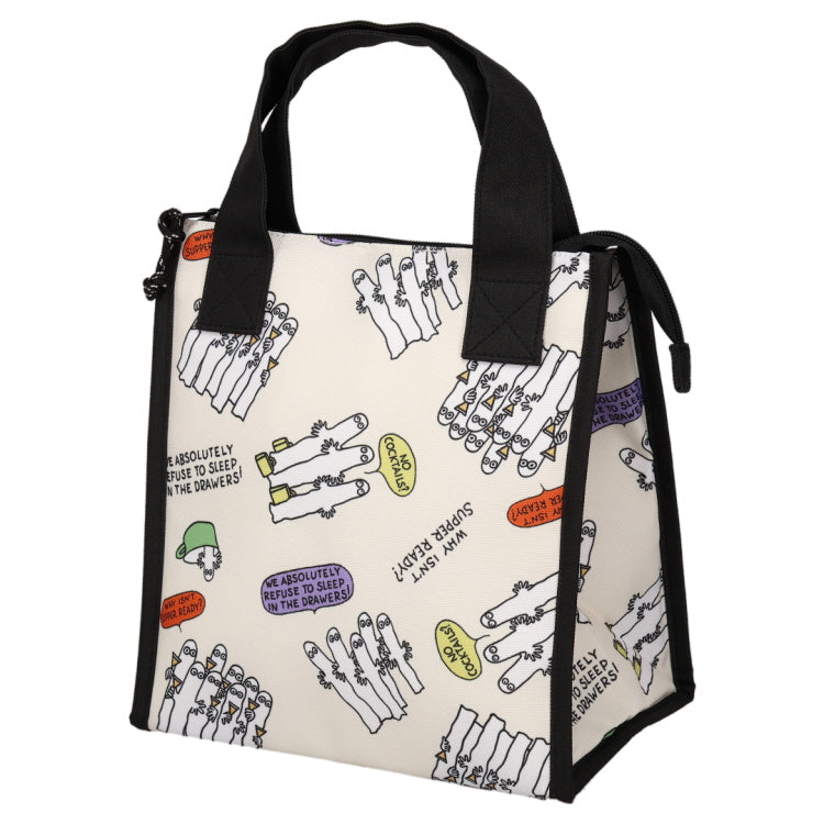 三角マチ保冷バッグ大（ニョロニョロ/WH）MMAC-2696 - MOOMIN SHOP