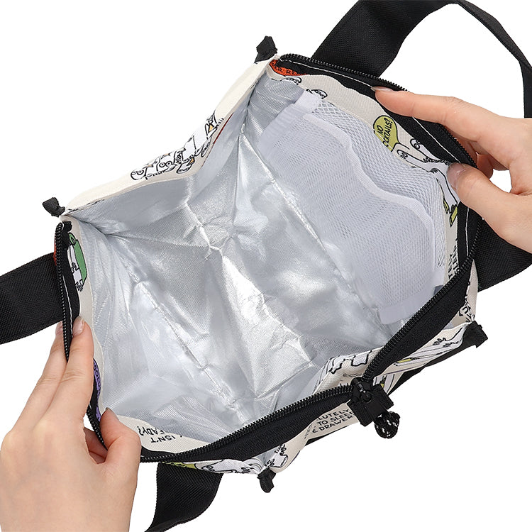 三角マチ保冷バッグ大（ニョロニョロ/WH）MMAC-2696 - MOOMIN SHOP