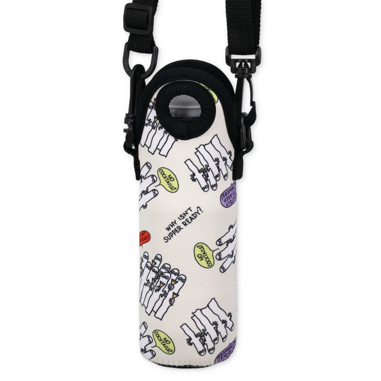 ネオプレンボトルホルダー（ニョロニョロ/WH）MMAC-2699