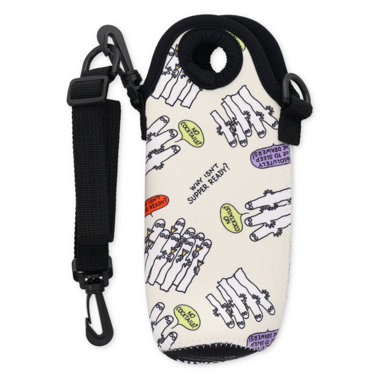 ネオプレンボトルホルダー（ニョロニョロ/WH）MMAC-2699