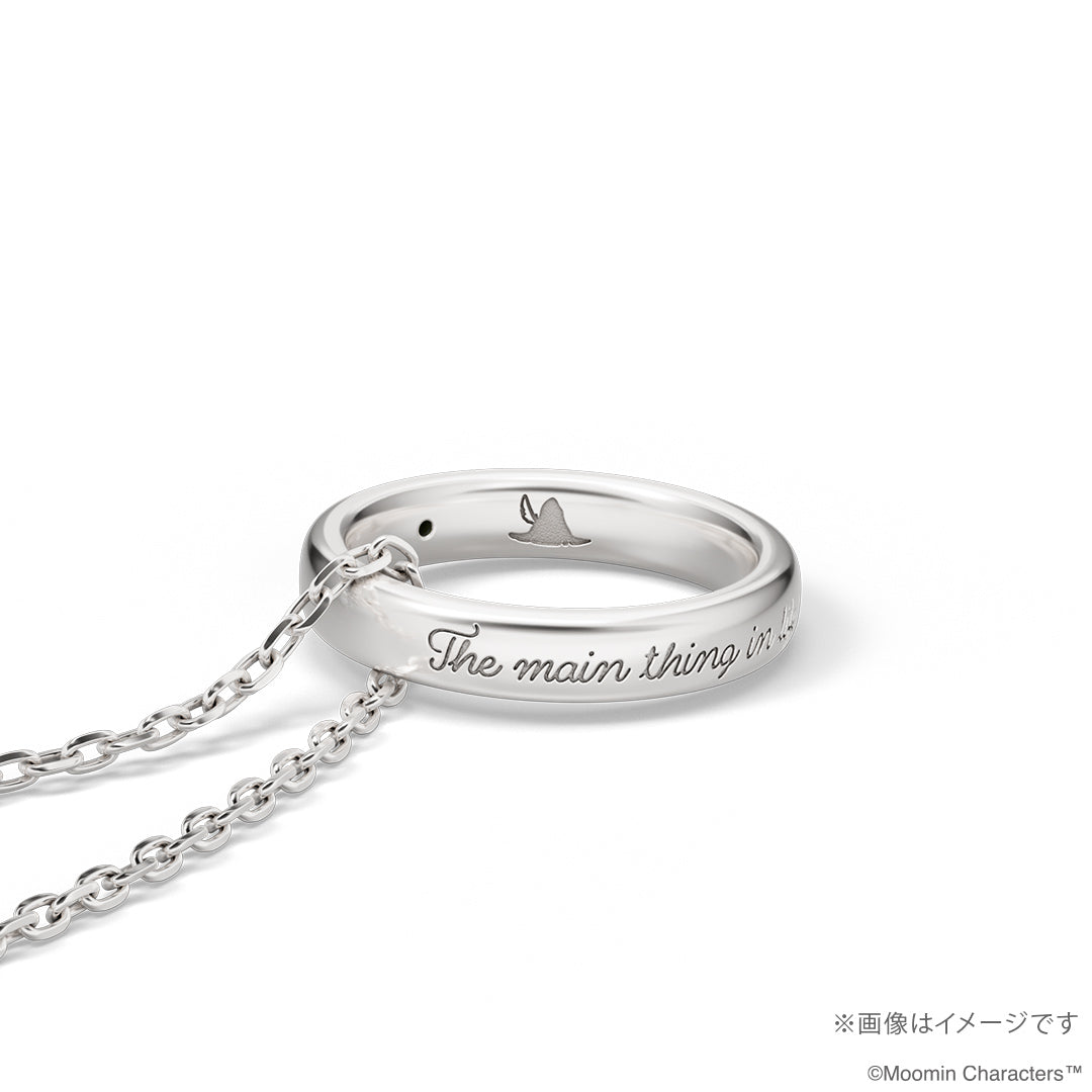 27年4月中旬頃お届け予定＊スナフキン メッセージリングネックレス(シルバー)MO0200366100【期間限定/受注生産/同梱・代引不可/キャンペーン対象外】＜予約商品＞