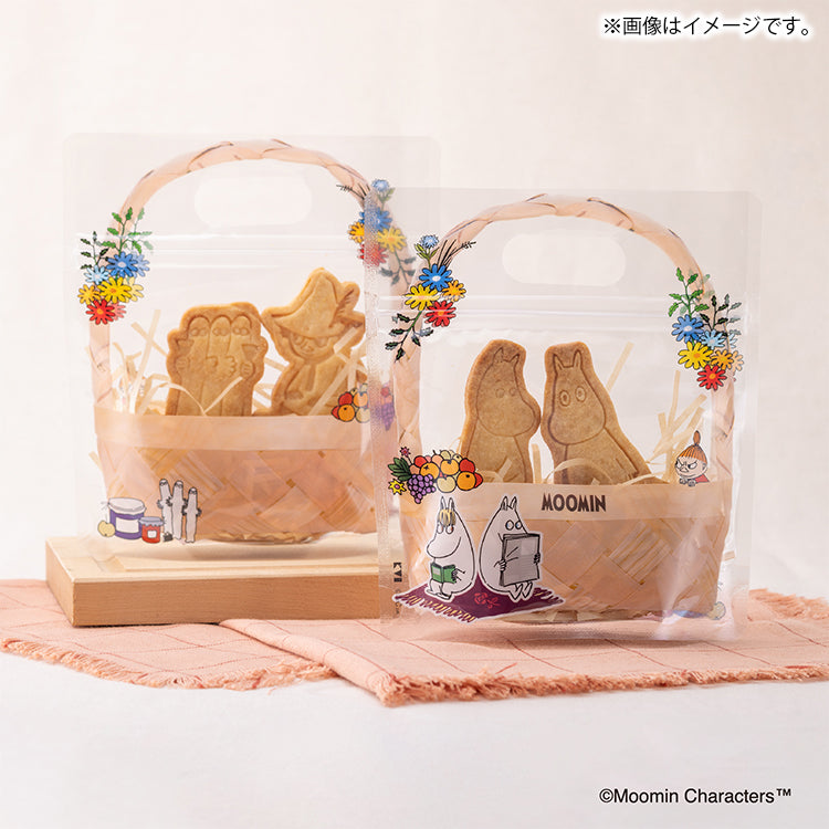 ラッピングバッグ（ムーミンたちとカゴ）DN0616