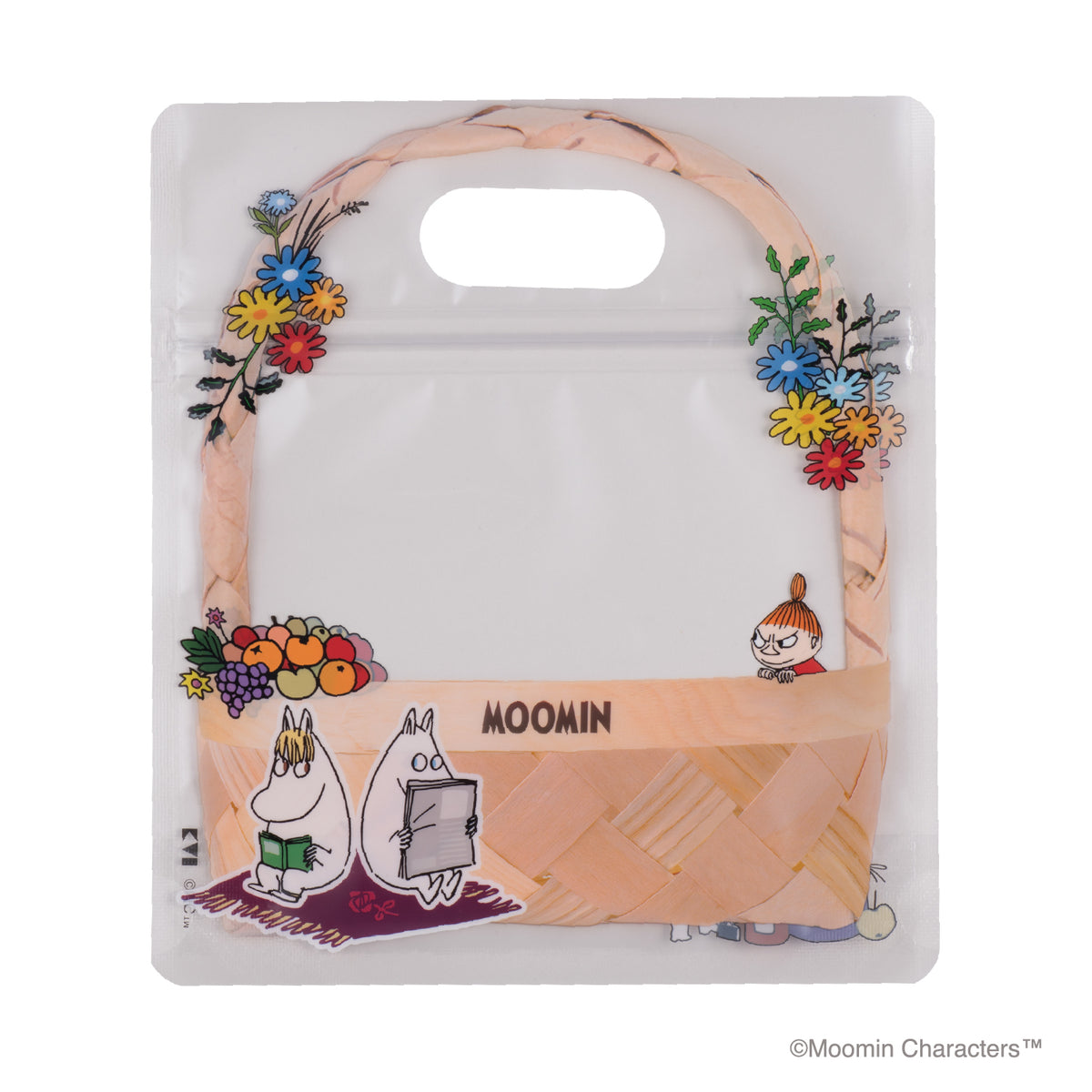 ラッピングバッグ（ムーミンたちとカゴ）DN0616