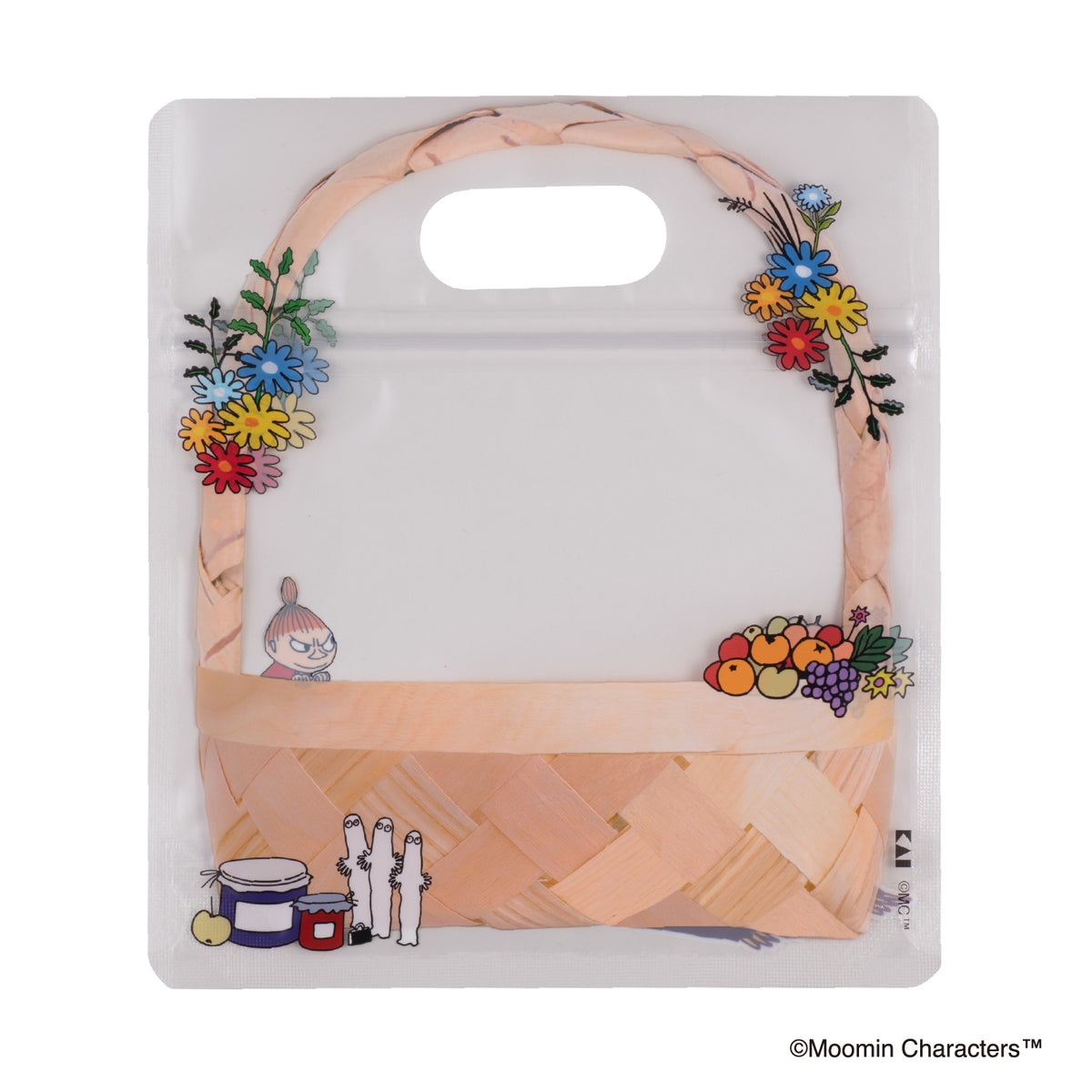ラッピングバッグ（ムーミンたちとカゴ）DN0616