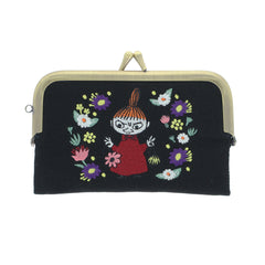 刺しゅうがま口ケース（リトルミイ/ブラック）S2340267 - MOOMIN SHOP